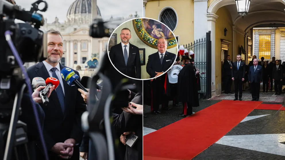 Peter Pellegrini vo Vatikáne John Dunlap