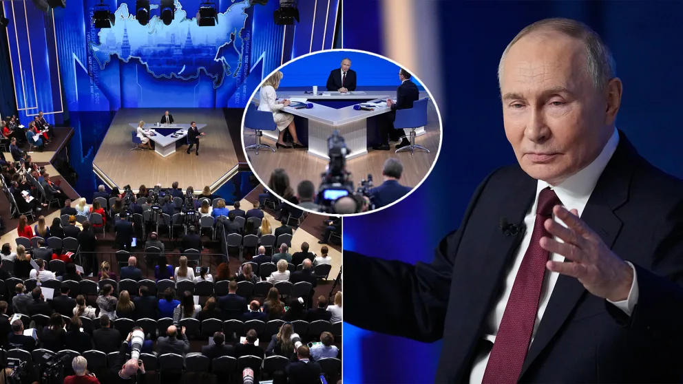 Rusko Putin koncoročná TK