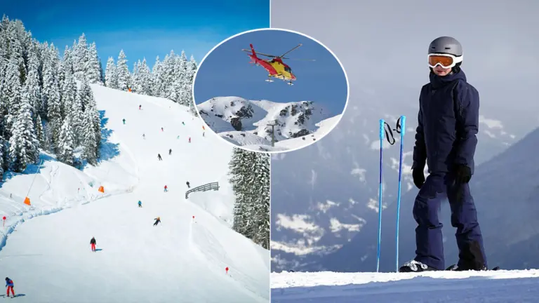 lyžiar Rakúsko lyžiarske stredisko záchranári