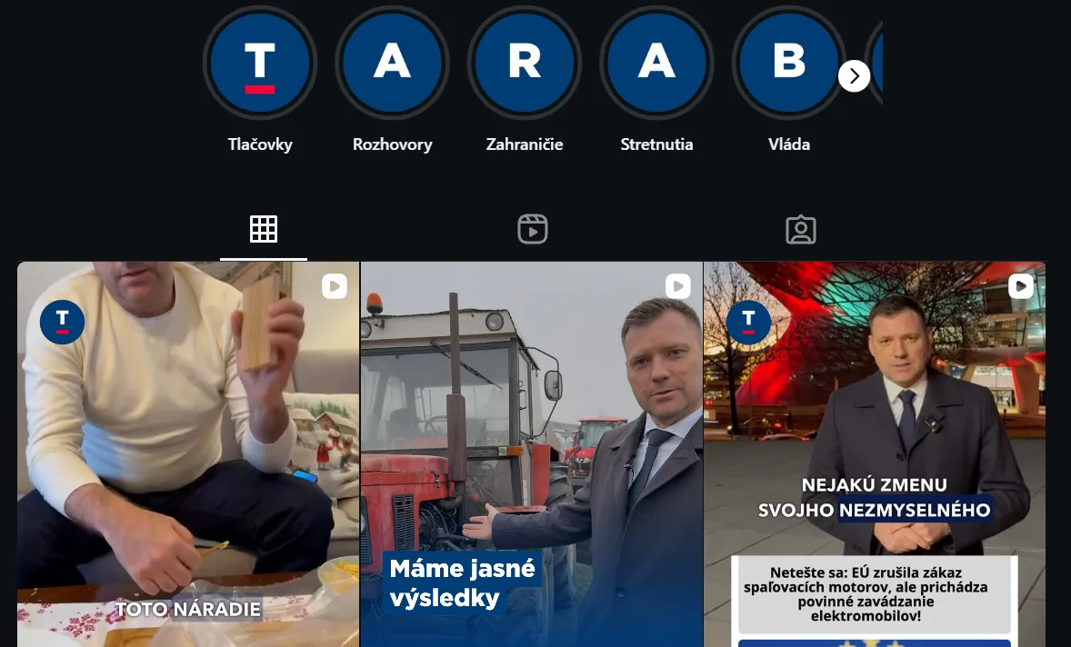 Svojej novej brand identite prispôsobuje Taraba aj svoje sociálne siete Zdroj: iStream, Instagram - Tomáš Taraba