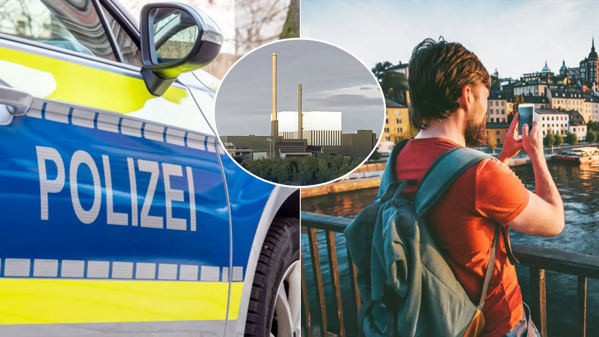 turisti polícia Švédko elektráreň Oskarshamn