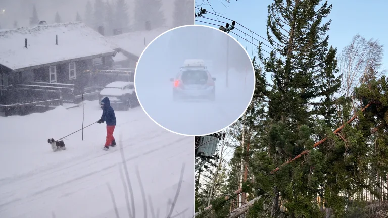 zimná búrka Johannes Švédsko