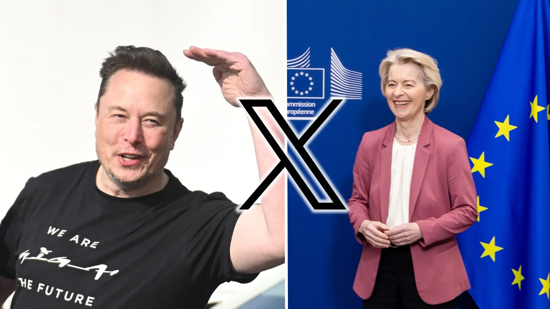 Musk, Leyen, X