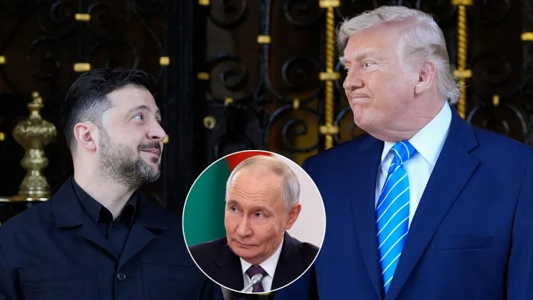 Zelenskyj, Putin, Trump
