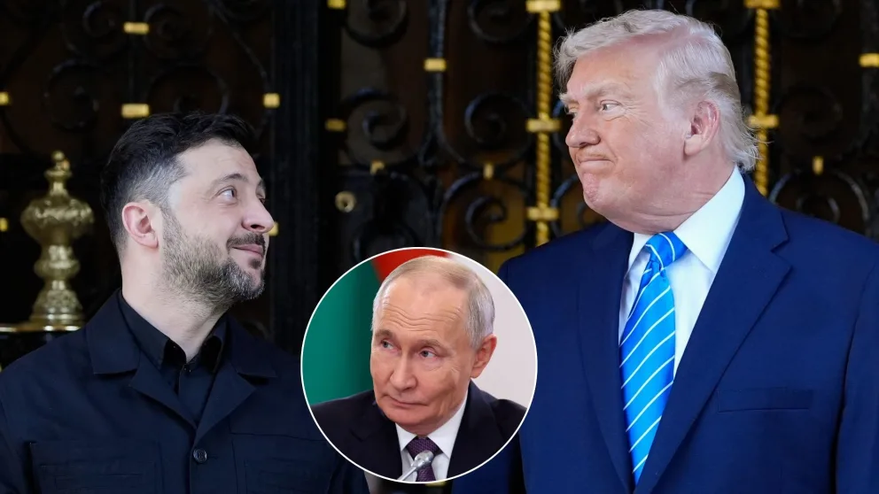 Zelenskyj, Putin, Trump
