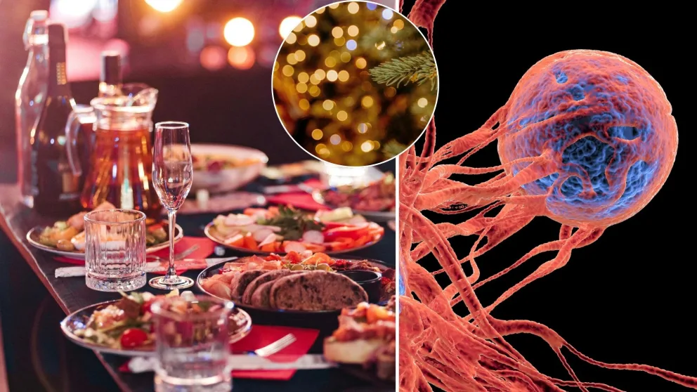 Vianoce, jedlo, rakovina