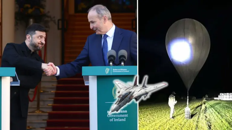 Írsko, drony, Litva, balóny