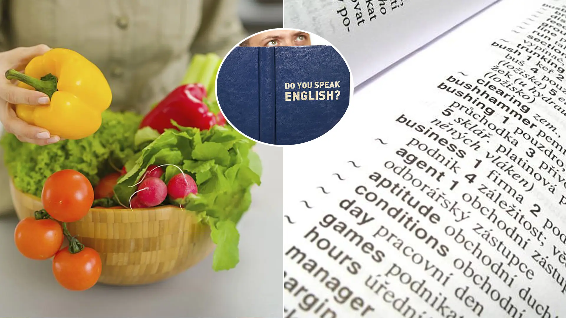 zelenina ovocie angličtina