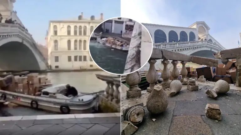 krádež čln Benátky žena