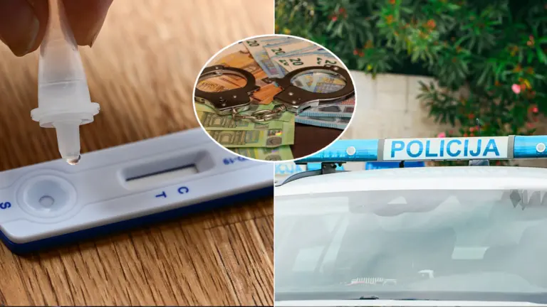 Chorvátsko polícia covid test peniaze