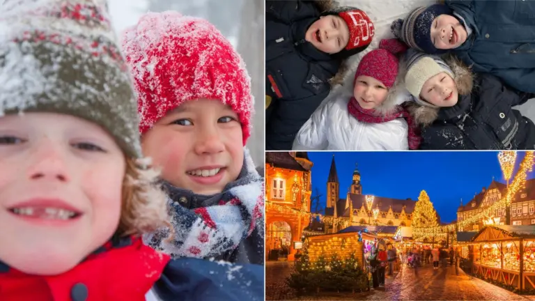 deti radosť vianoce zima