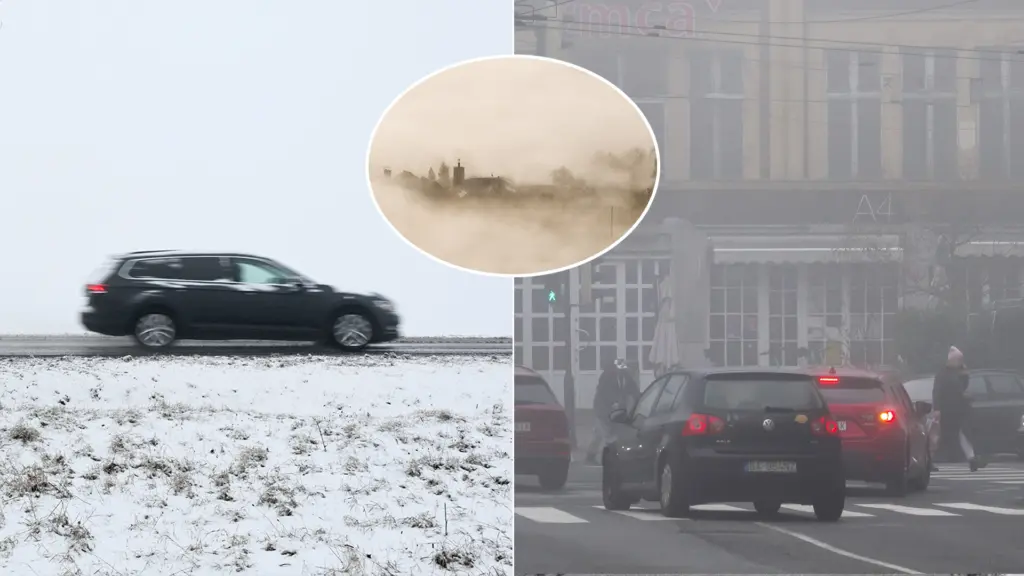 počasie hmla doprava zima