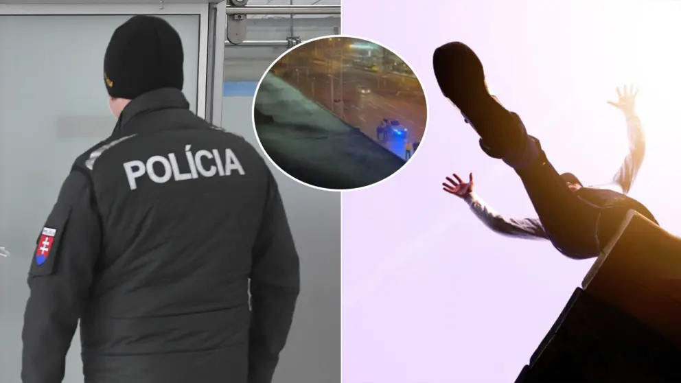 Košice muž hrozba skok polícia