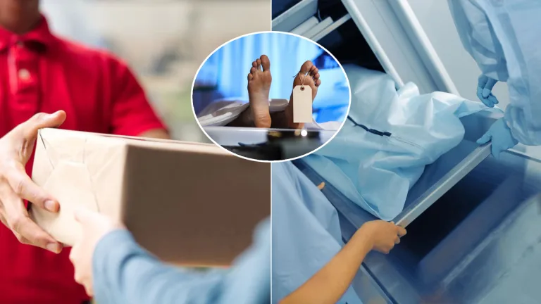 telo márnica smrť balík pošta