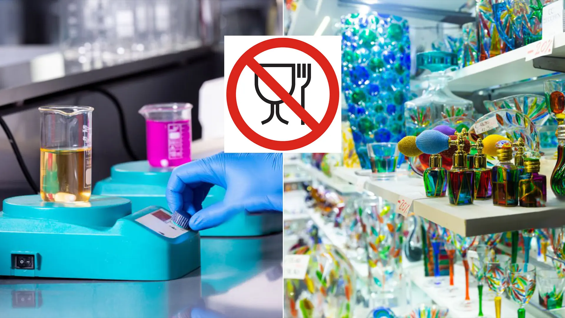 nebezpečný výrobok pohár