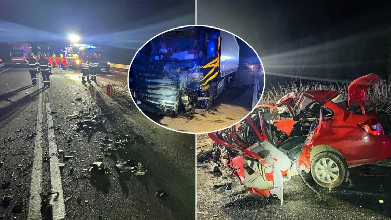 nehoda na D1 pri Trenčíne auto kamión