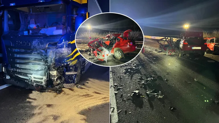 nehoda na D1 pri Trenčíne auto kamión