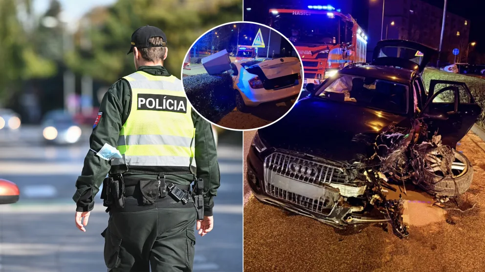 nehoda dvoch áut v Trnave