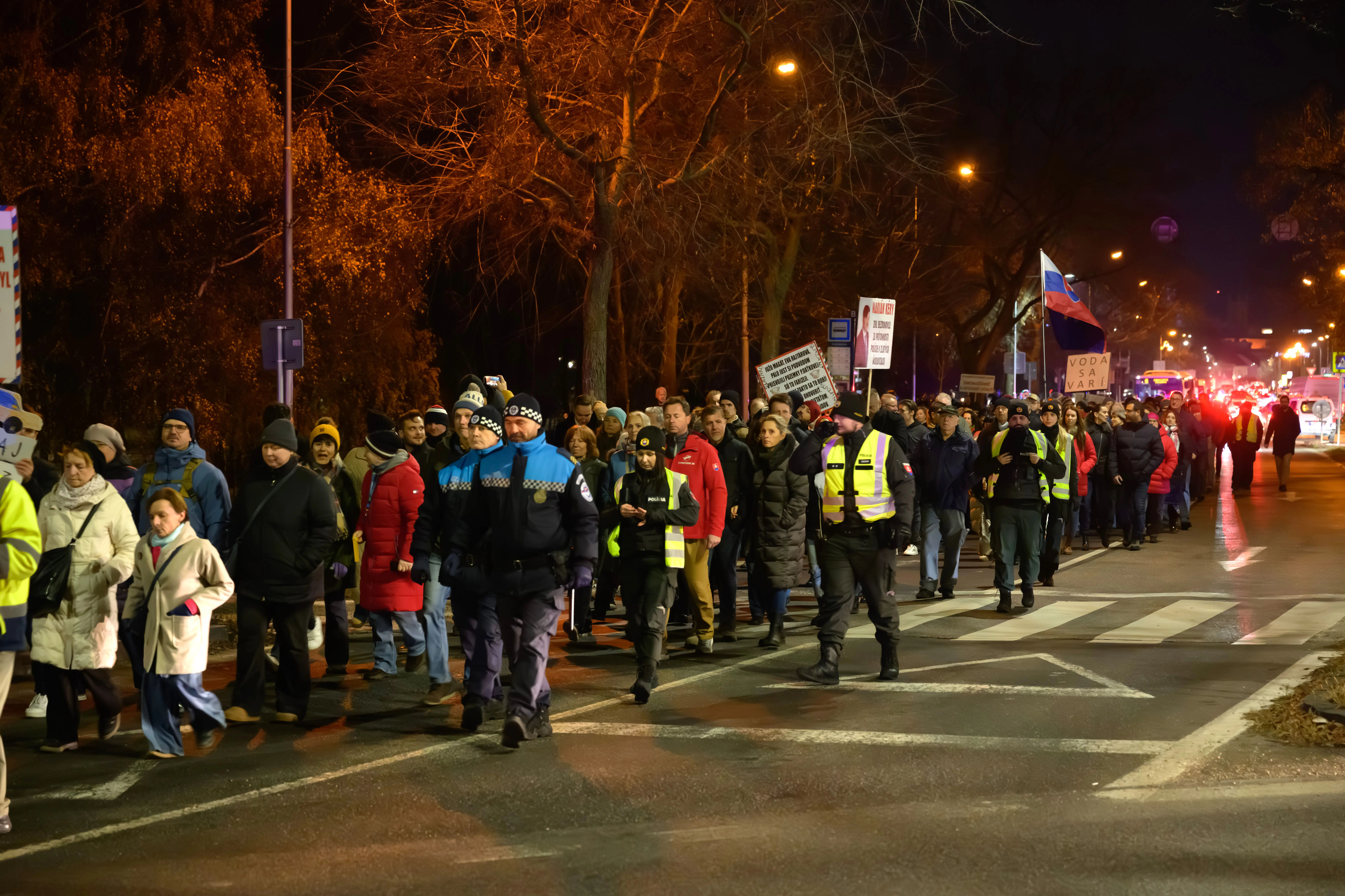 Nitra SaS protest pochod SIS Gašpar nehoda