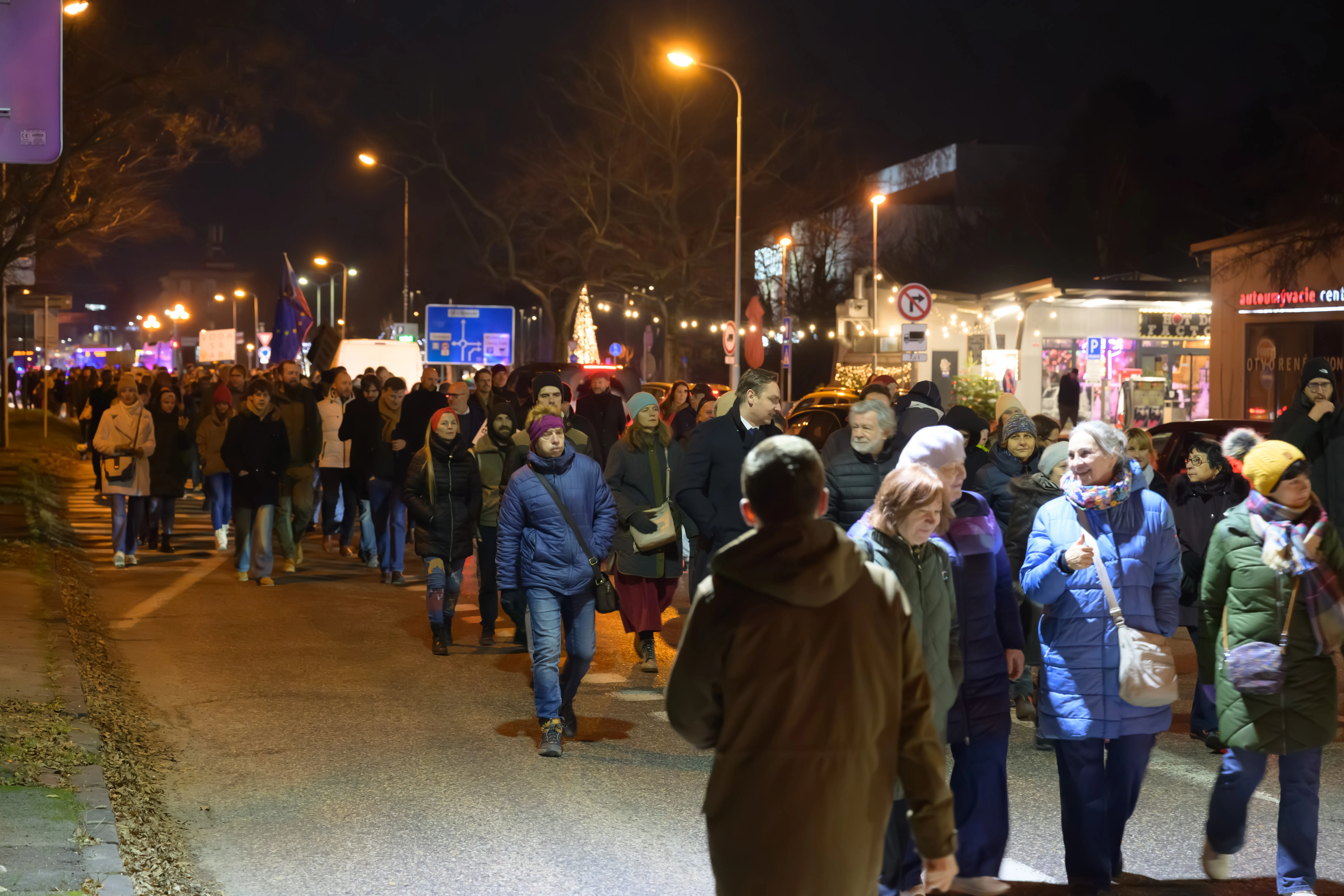 Nitra SaS protest pochod SIS Gašpar nehoda