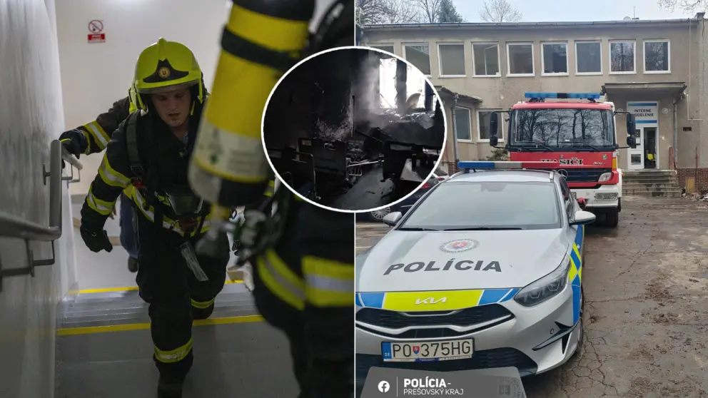 požiar Levoča nemocnica