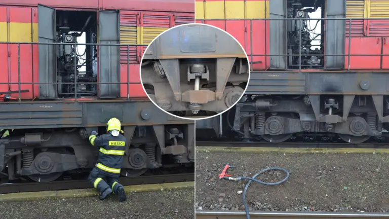 rušeň požiar v obci Veľký Horeš