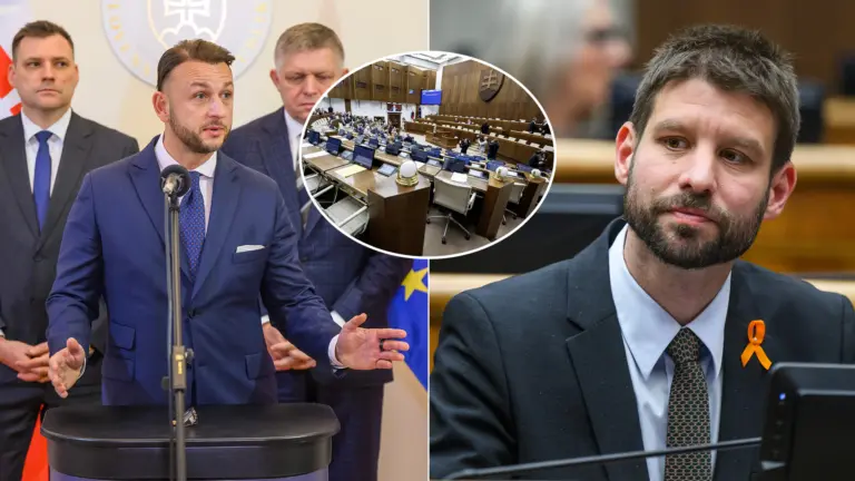 Matúš Šutaj Eštok Michal Šimečka parlament