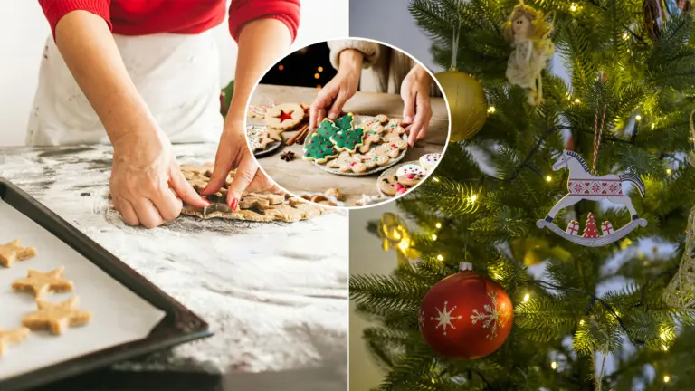 vianoce pečenie kuchyňa koláče stromček