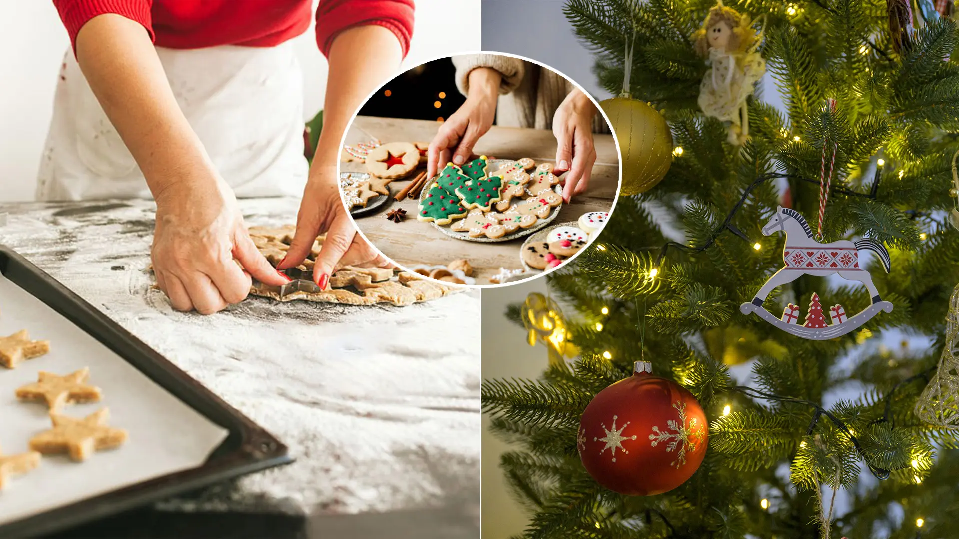 vianoce pečenie kuchyňa koláče stromček