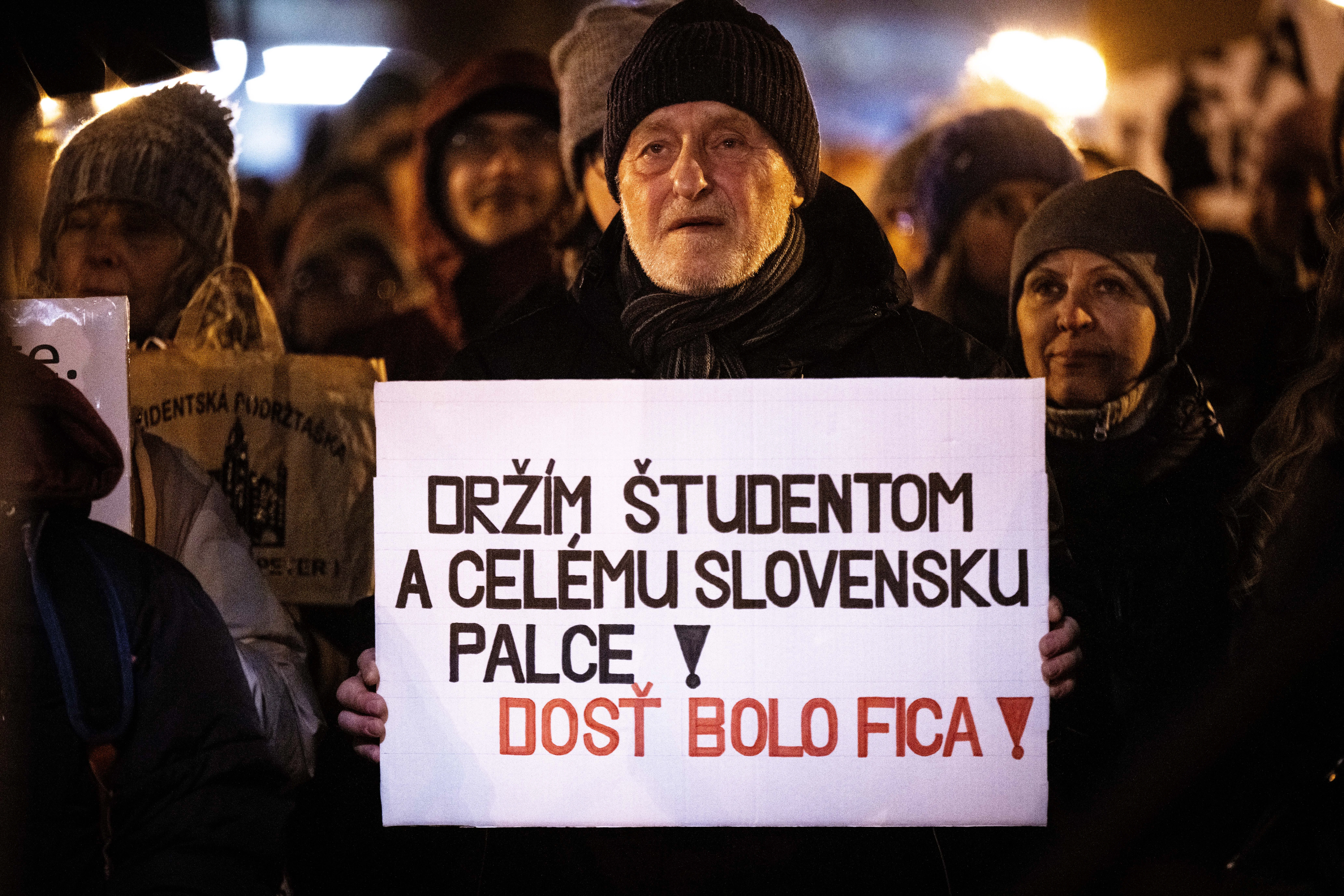 Bratislava študenti protest