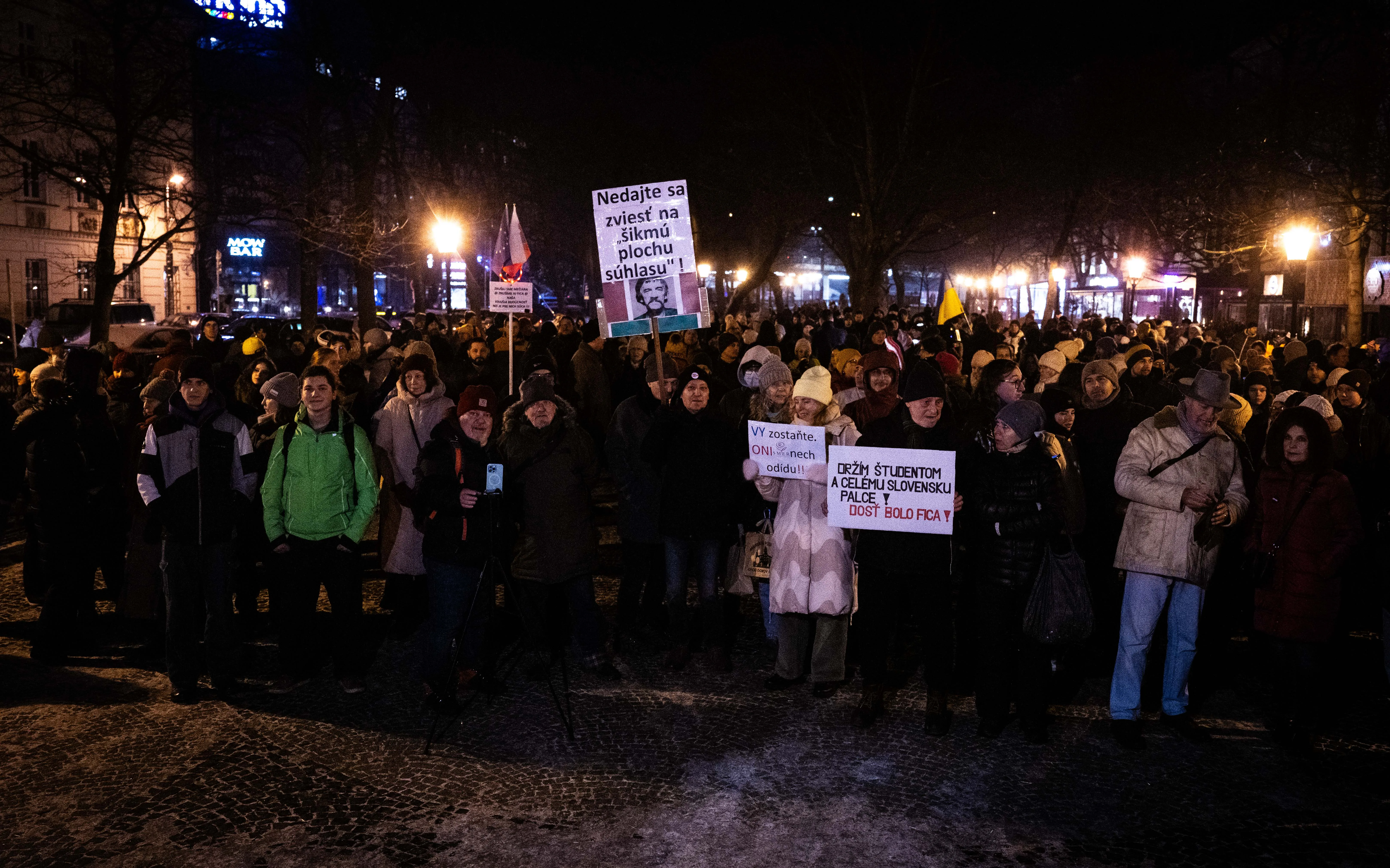 Bratislava študenti protest