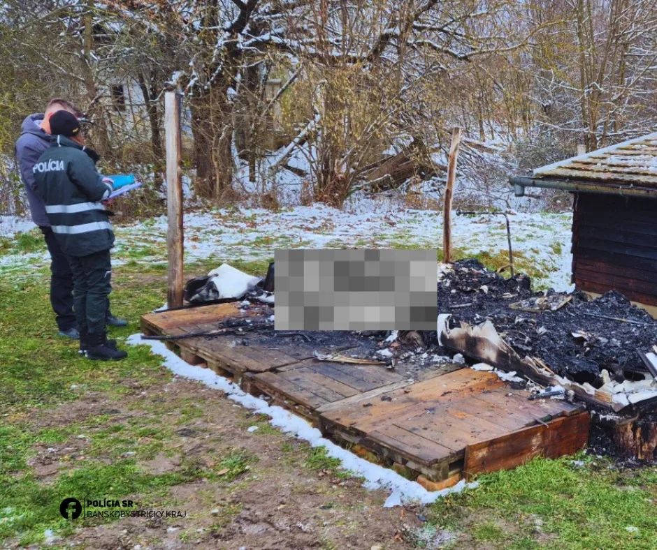 požiar karavanu v Trebušovciach