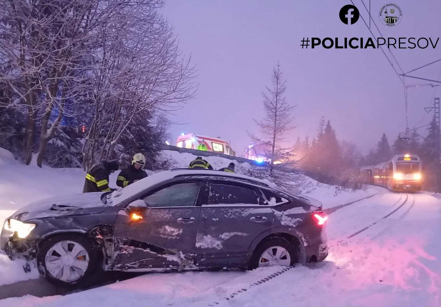 nehoda na úseku cesty zo Štrbského plesa do Tatranskej Štrby