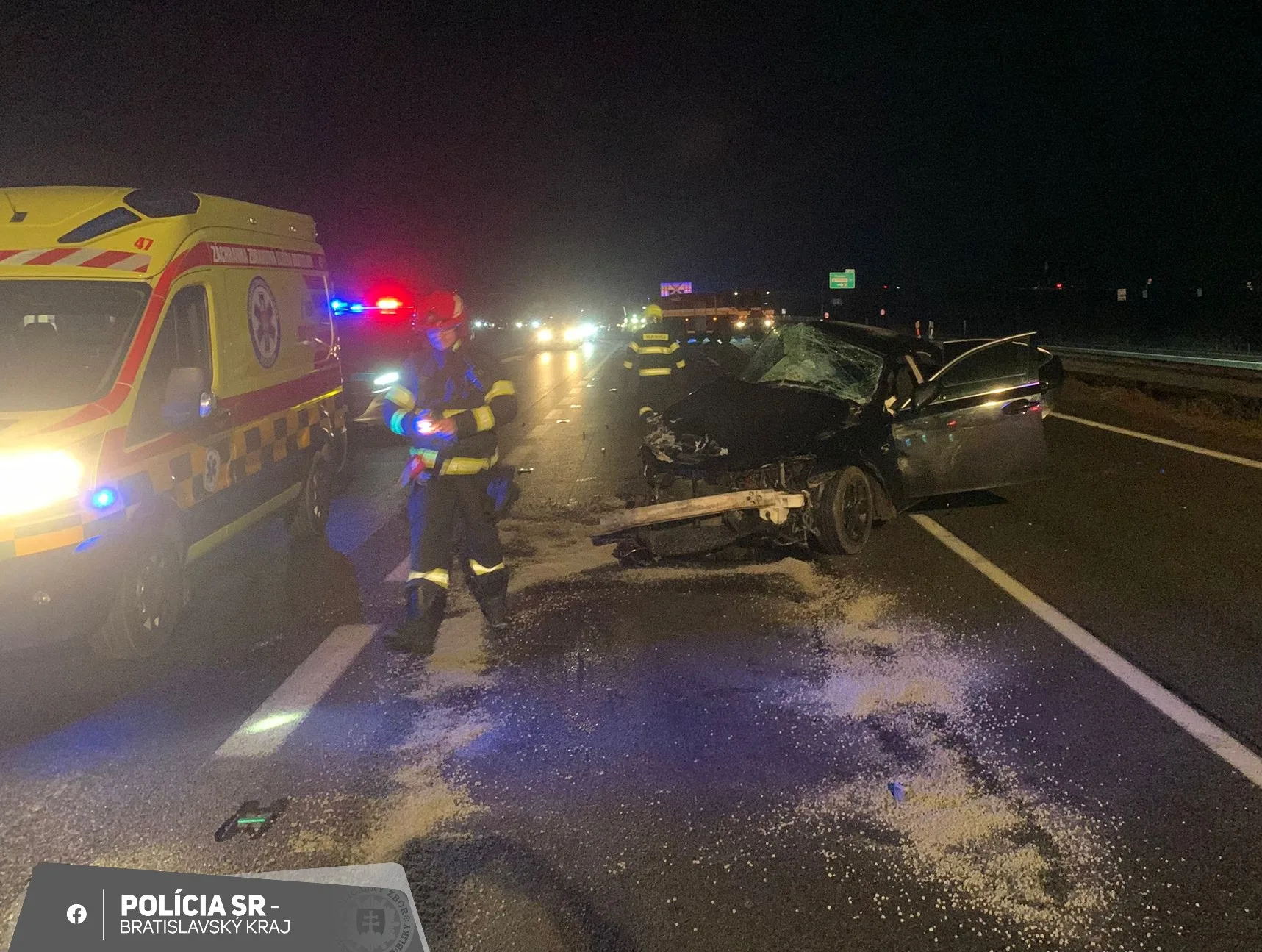 nehoda na D2 pri Stupave smerom do Bratislavy.