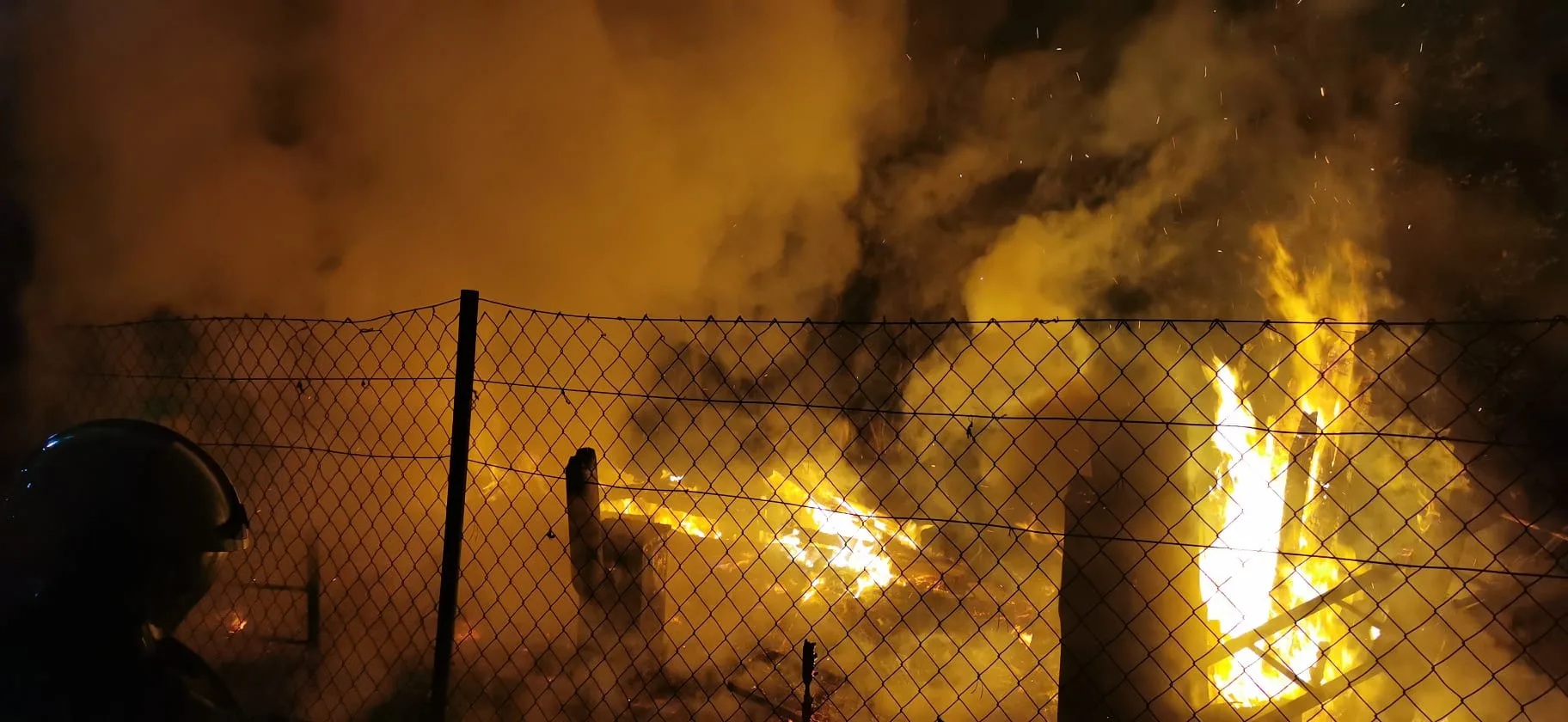 požiar chatky v Košiciach