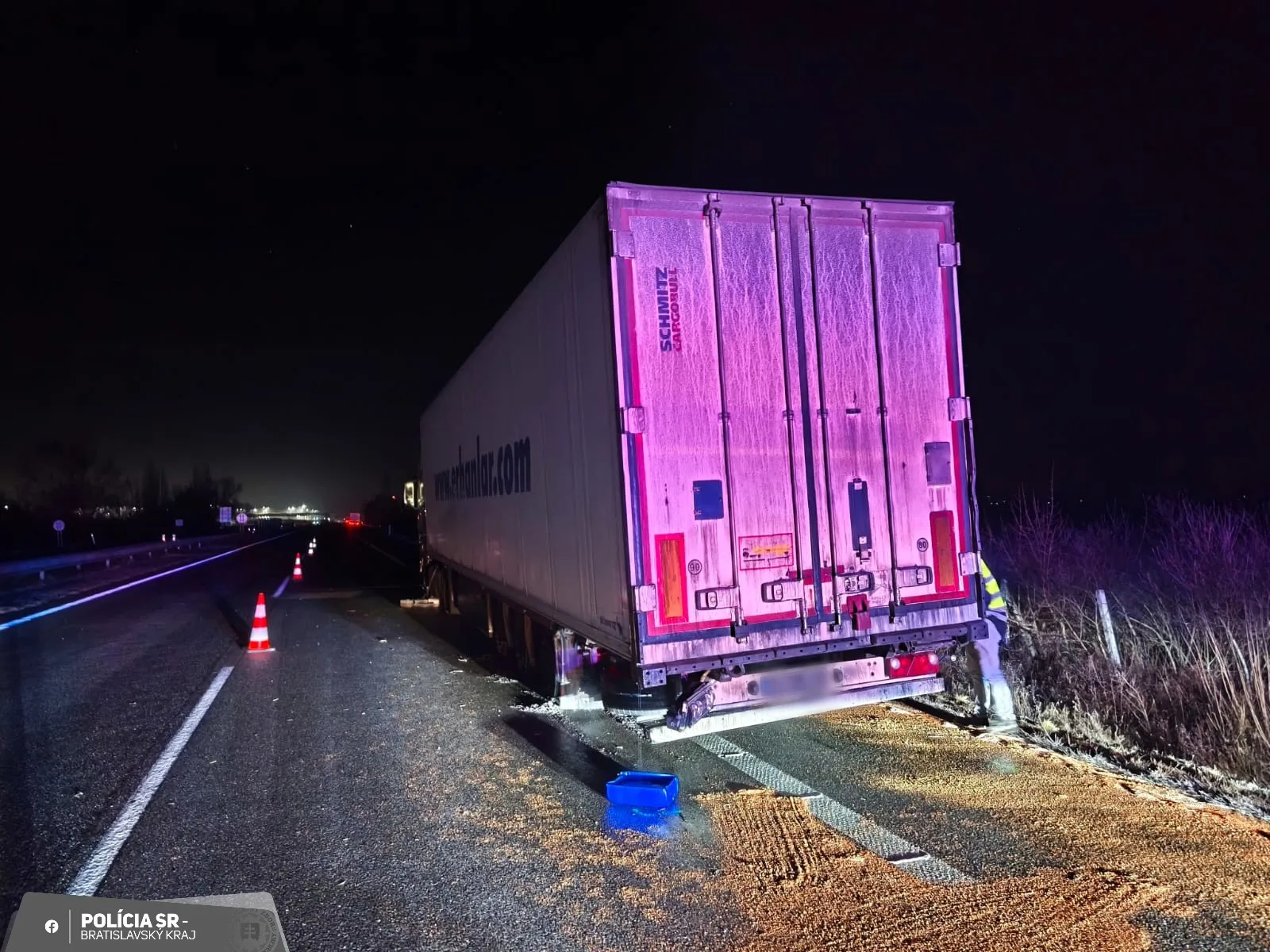 nehoda na diaľnici D2 v smere z Bratislavy do Českej republiky