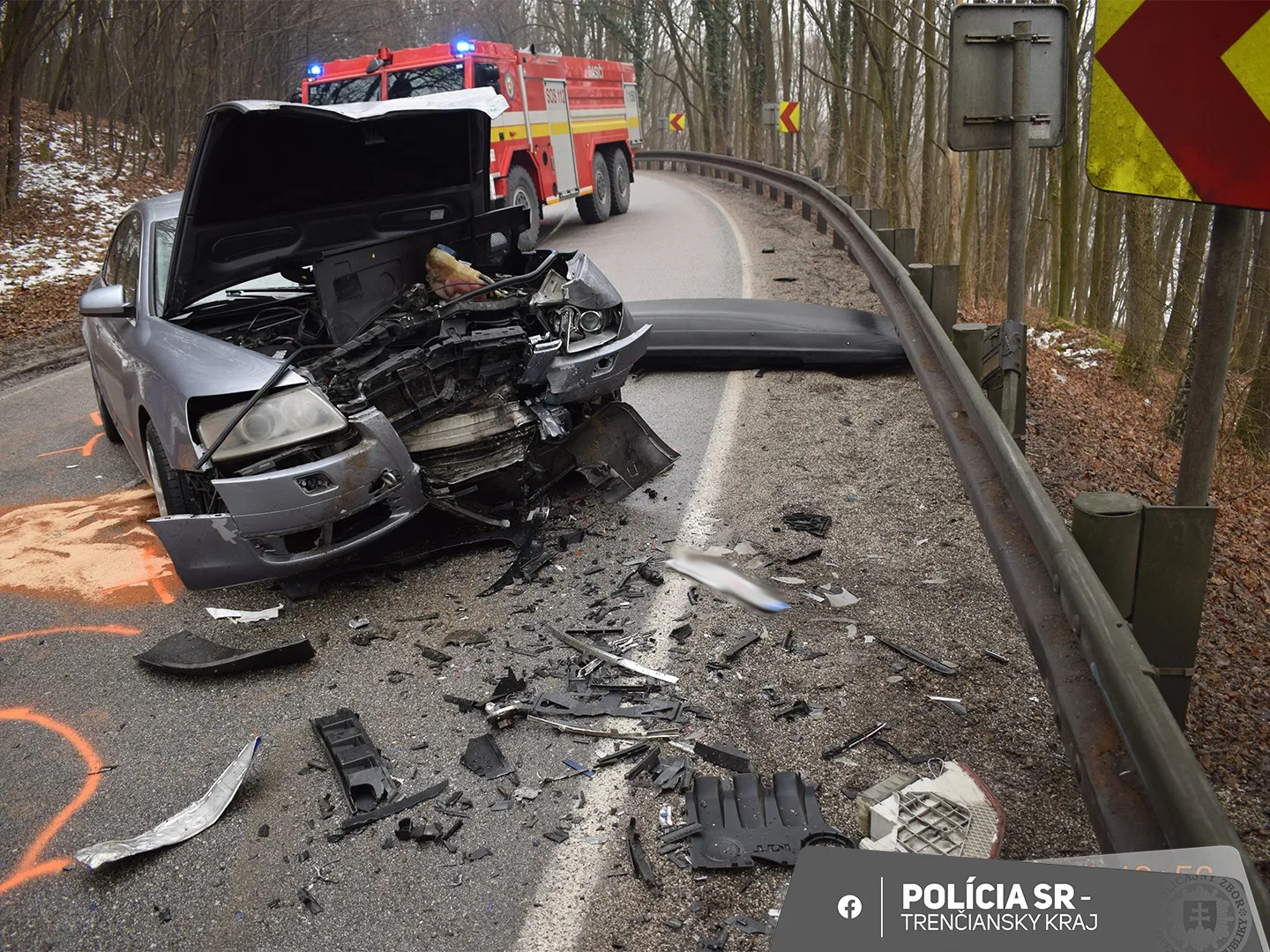 nehoda na ceste v katastrálnom území Myjava – Turá Lúka
