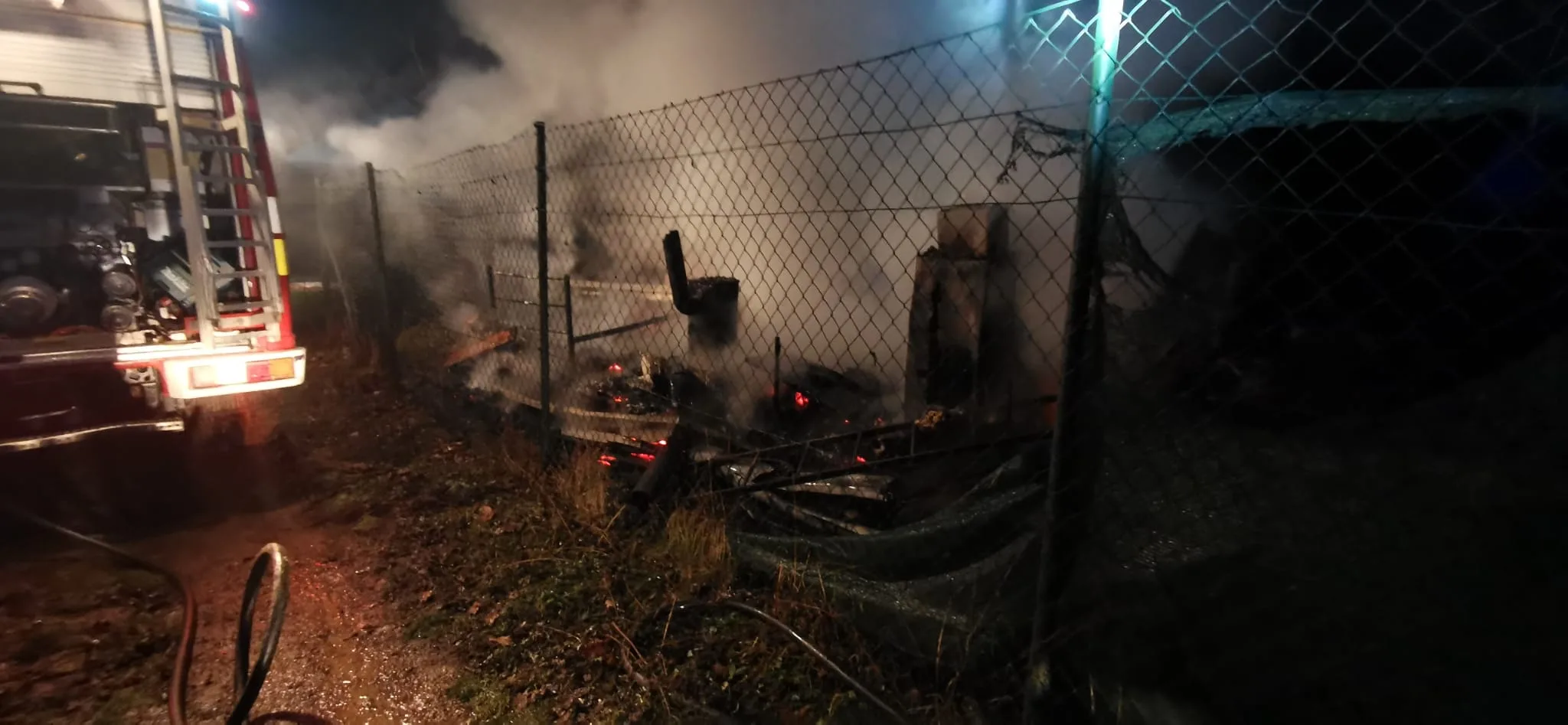 požiar chatky v Košiciach