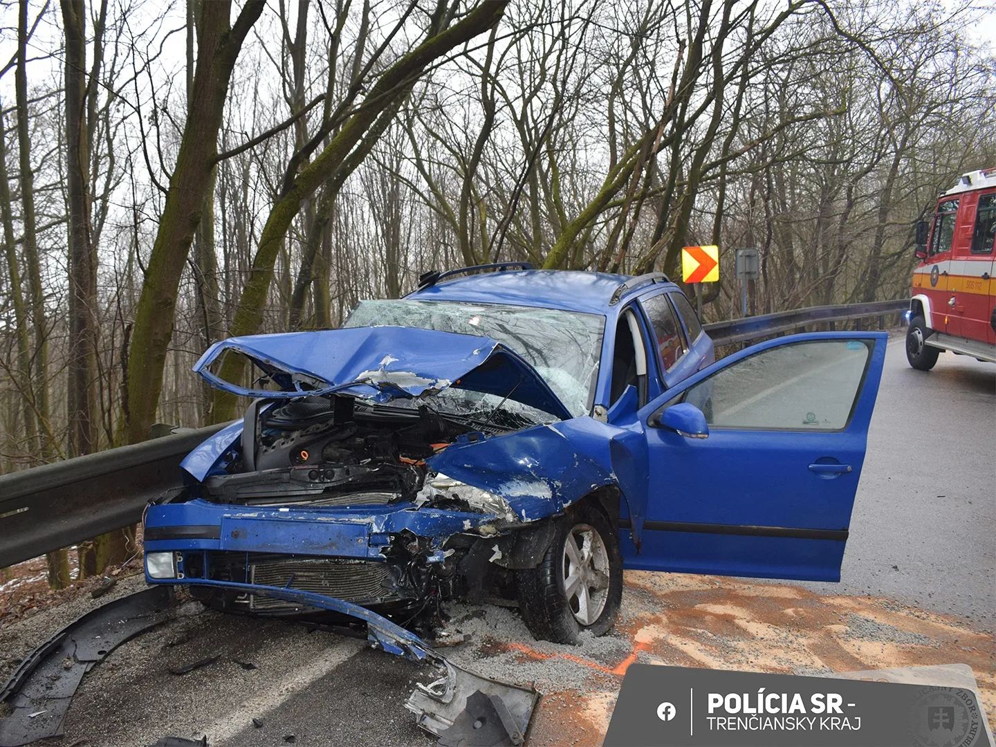 nehoda na ceste v katastrálnom území Myjava – Turá Lúka