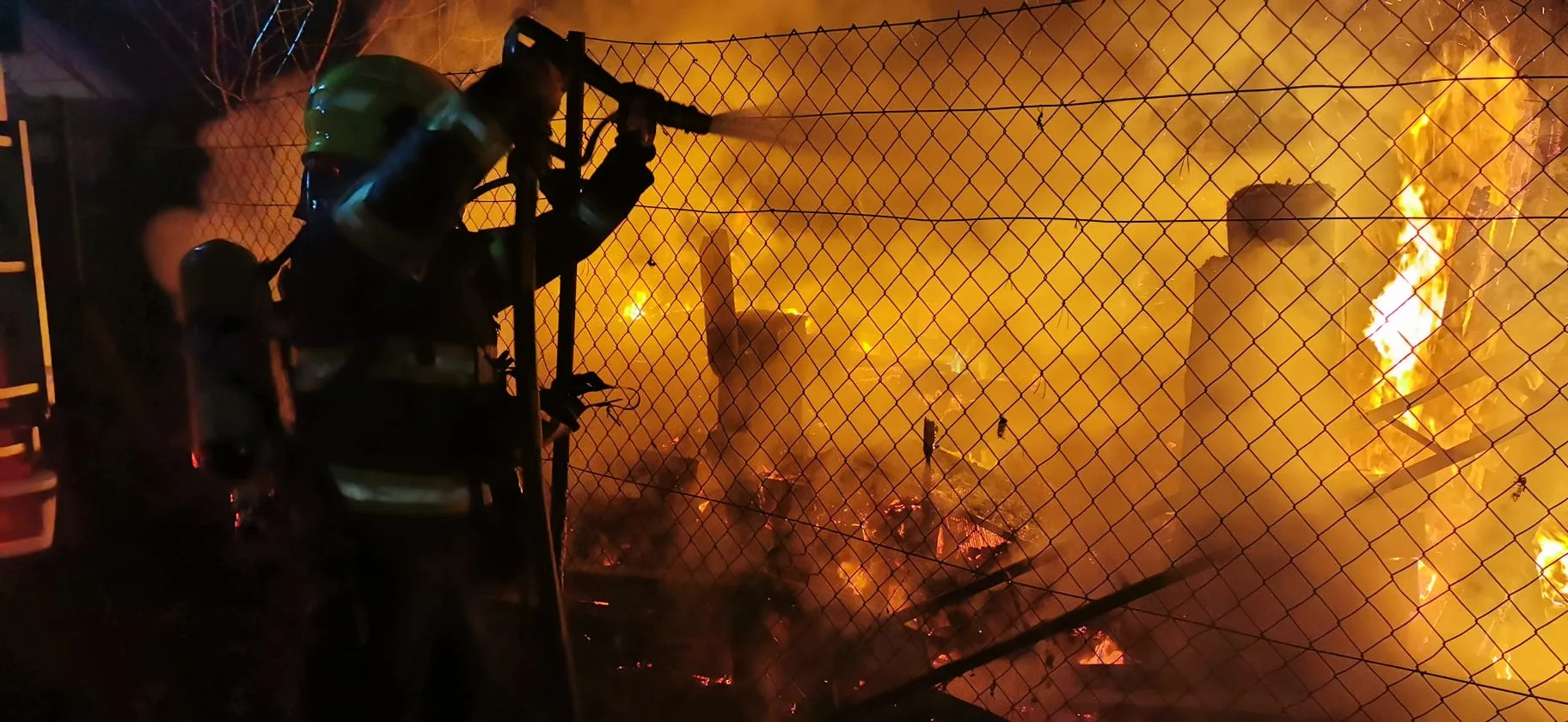 požiar chatky v Košiciach