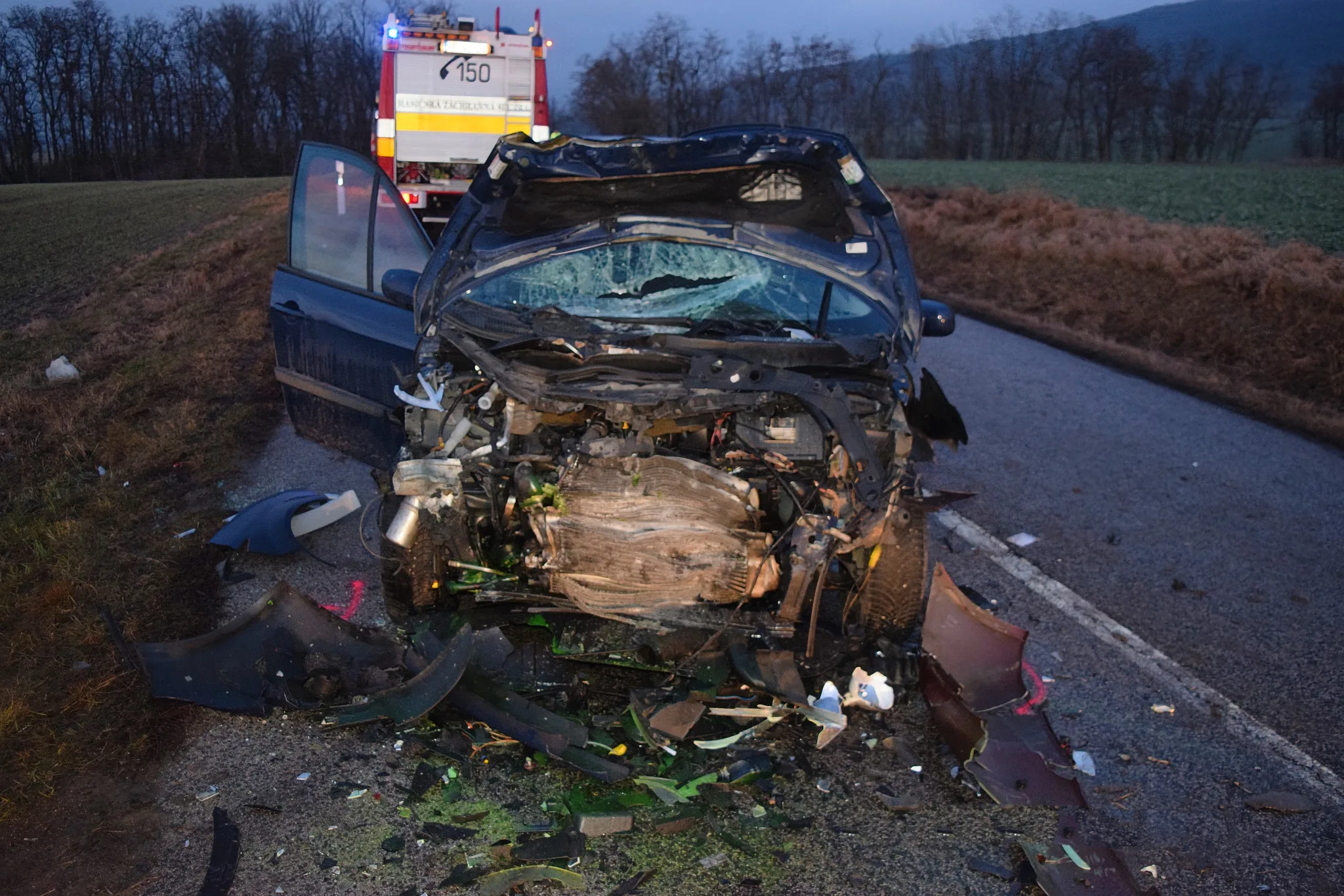 nehoda medzi obcami Horné Lefantovce a Oponice