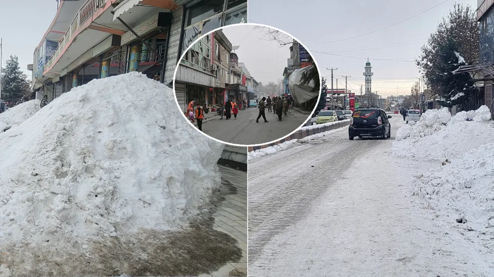 Ghazní sneh Afganistan