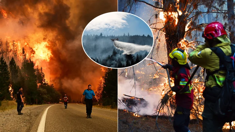 Argentína lesné požiare