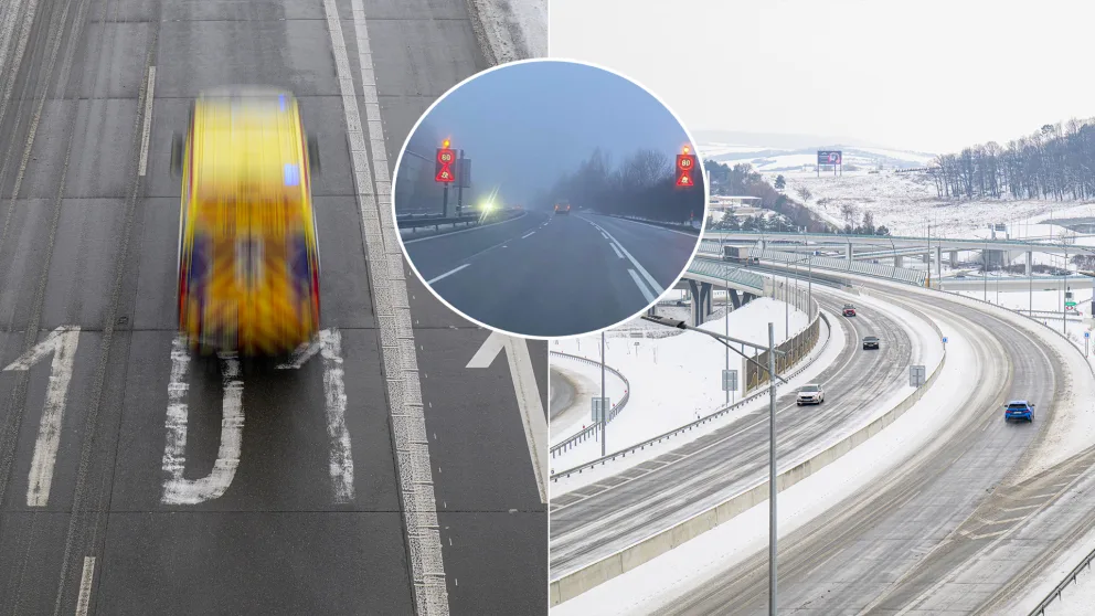 znížená rýchlosť diaľnica D1