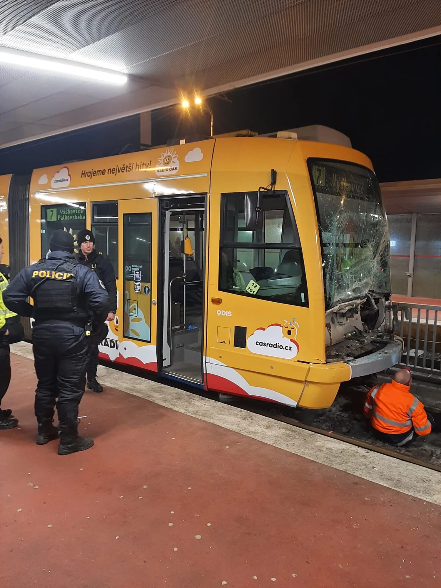 nehoda električky Ostrava