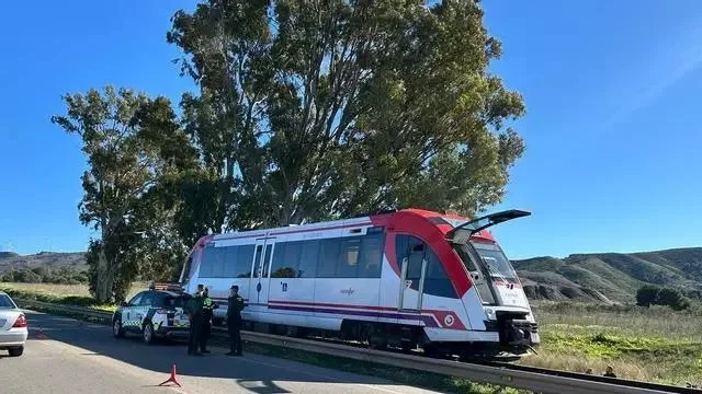 nehoda vlak v meste Cartagena Španielsko