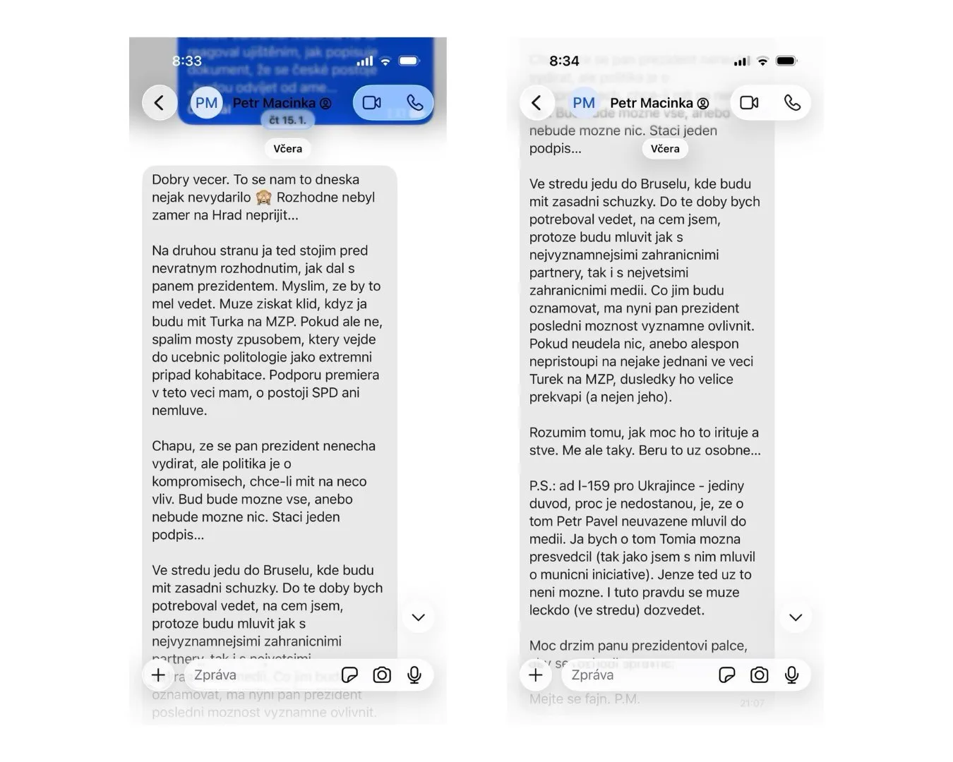 konverzácia Macinka s Pavlom