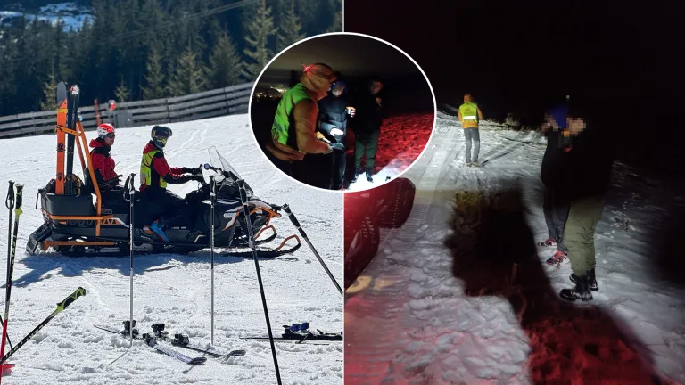 horskí záchranári v oblasti Panského dielu