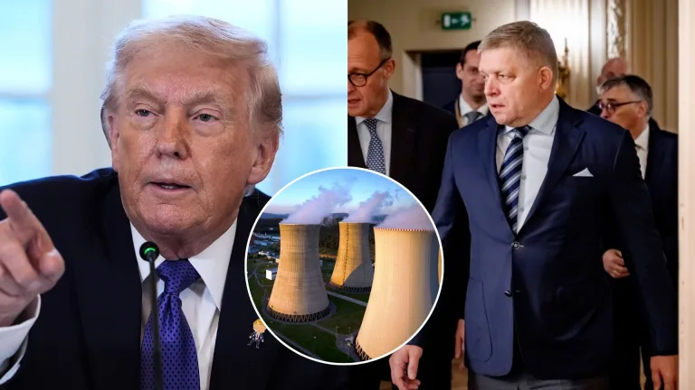 Donald Trump a Robert Fico.