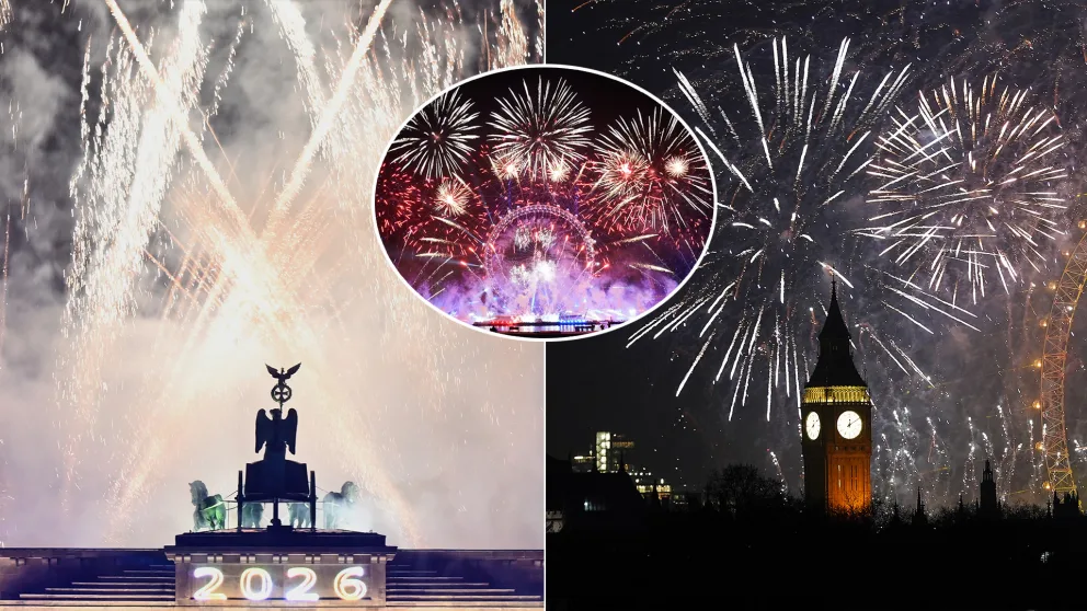 Nový rok 2026 Londýn Berlín